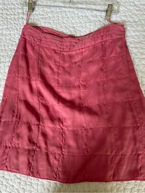Dolce &  Gabbana Pink Patchwork Silk Skirt